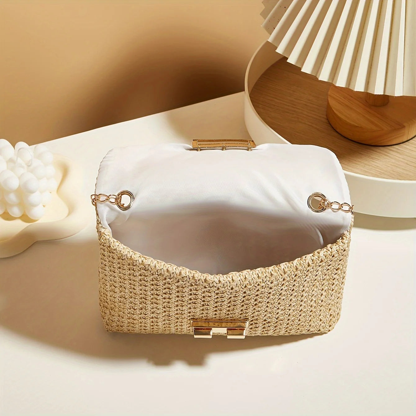 Sac en Paille Tressée de luxe